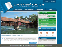 Tablet Screenshot of lucerne4you.ch